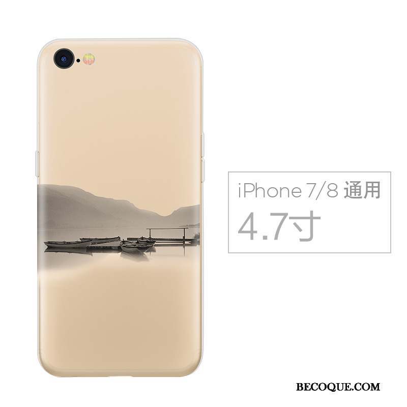 iPhone 7 Coque Créatif Incassable Étui Fluide Doux Silicone Tendance