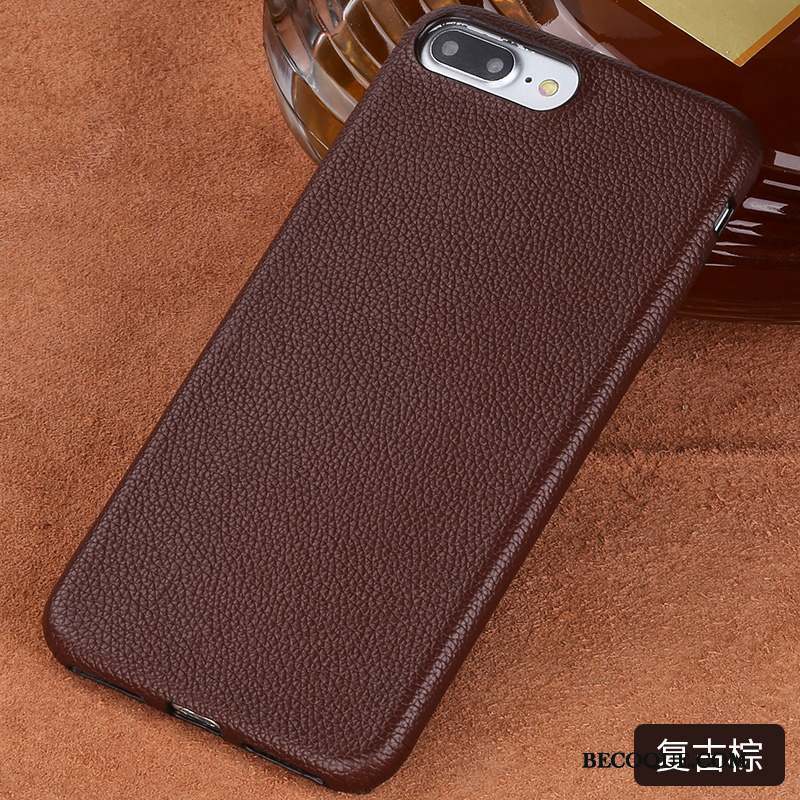 iPhone 7 Coque Créatif Luxe Personnalisé Personnalité Marque De Tendance Étui En Cuir