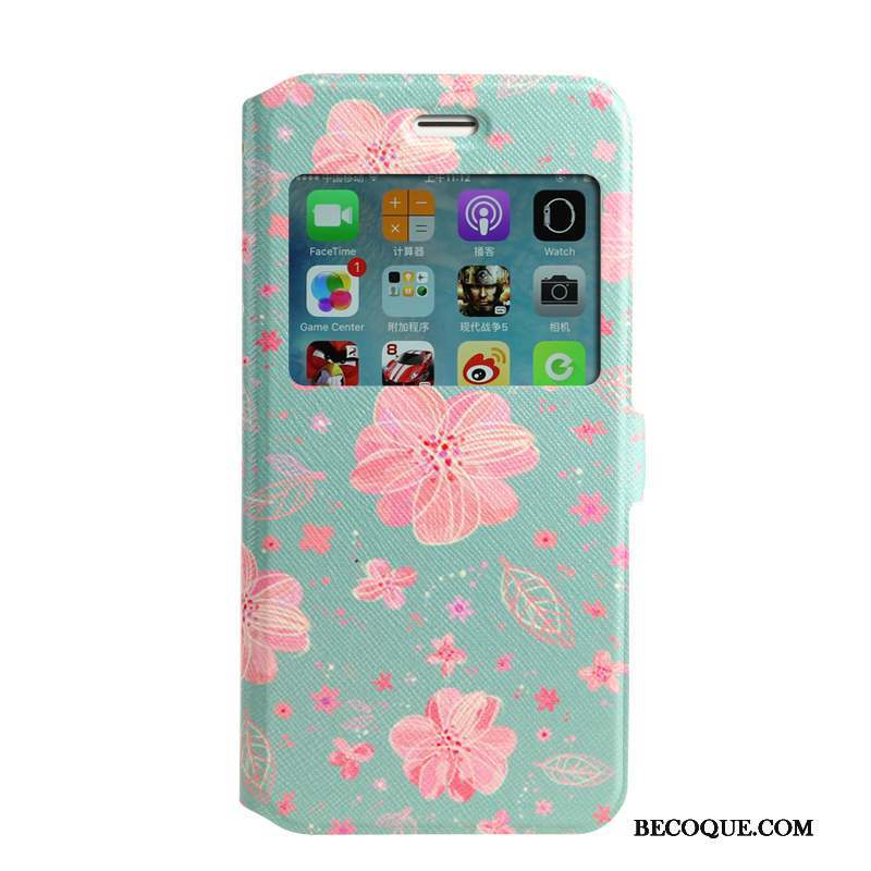 iPhone 7 Coque De Téléphone Clamshell Rose Étui Protection Peinture