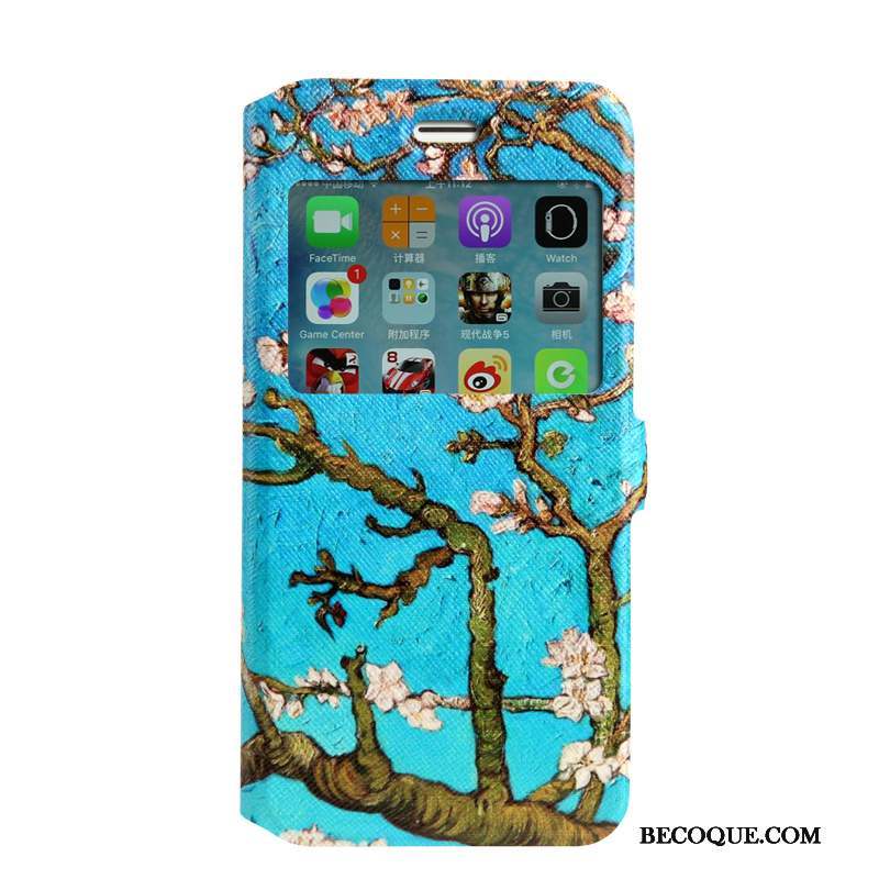 iPhone 7 Coque De Téléphone Clamshell Rose Étui Protection Peinture