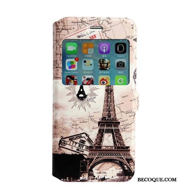 iPhone 7 Coque De Téléphone Clamshell Rose Étui Protection Peinture