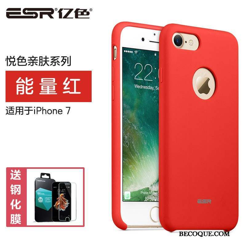 iPhone 7 Coque De Téléphone Nouveau Protection Rouge Étui Silicone
