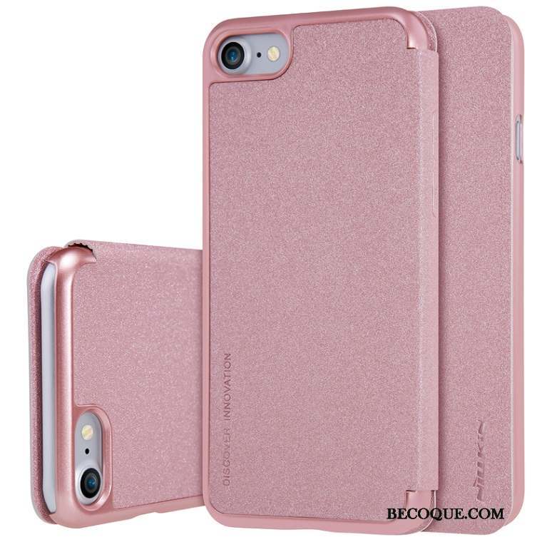 iPhone 7 Coque De Téléphone Or Or Rose Étui Étui En Cuir Protection