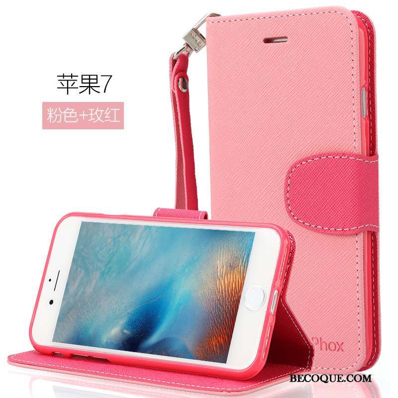 iPhone 7 Coque De Téléphone Étui En Cuir Housse Téléphone Portable Tout Compris Incassable