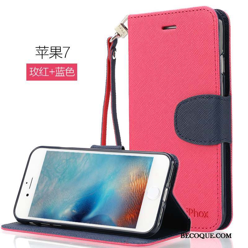 iPhone 7 Coque De Téléphone Étui En Cuir Housse Téléphone Portable Tout Compris Incassable