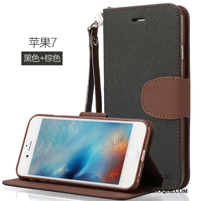 iPhone 7 Coque De Téléphone Étui En Cuir Housse Téléphone Portable Tout Compris Incassable