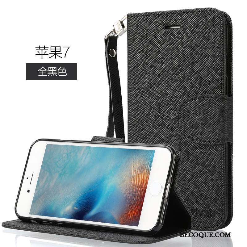 iPhone 7 Coque De Téléphone Étui En Cuir Housse Téléphone Portable Tout Compris Incassable