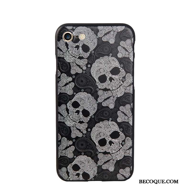 iPhone 7 Coque Dessin Animé Gaufrage Peinture Silicone Fluide Doux Charmant