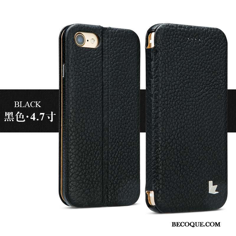 iPhone 7 Coque Noir Mince Housse Business Protection