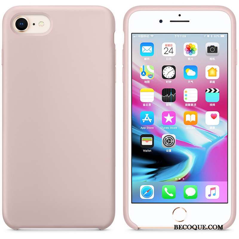 iPhone 7 Coque Nouveau Incassable Silicone Rose Tout Compris Marque De Tendance