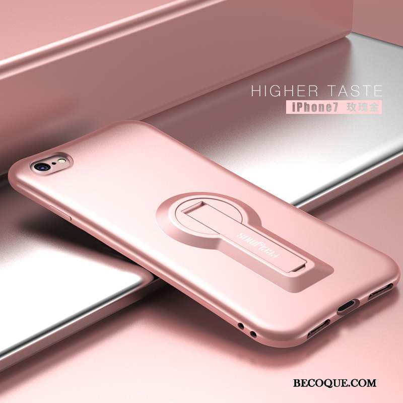 iPhone 7 Coque Silicone Rouge Protection Support Mince Tendance