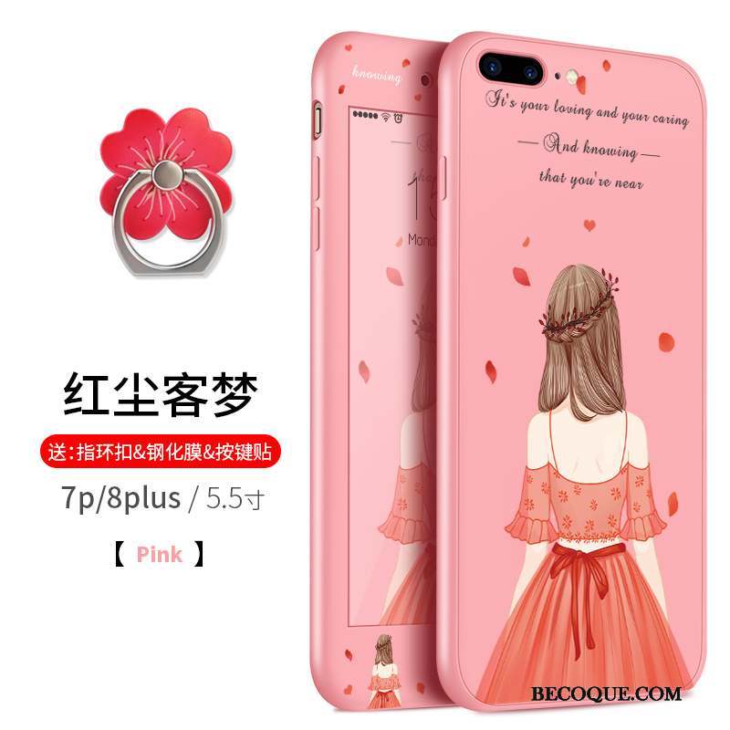 iPhone 7 Coque Tout Compris Incassable Ornements Suspendus Étui Silicone Fluide Doux