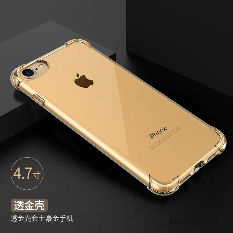 iPhone 7 Coque Tout Compris Silicone Transparent Incassable Protection Contre Les Explosions Étui