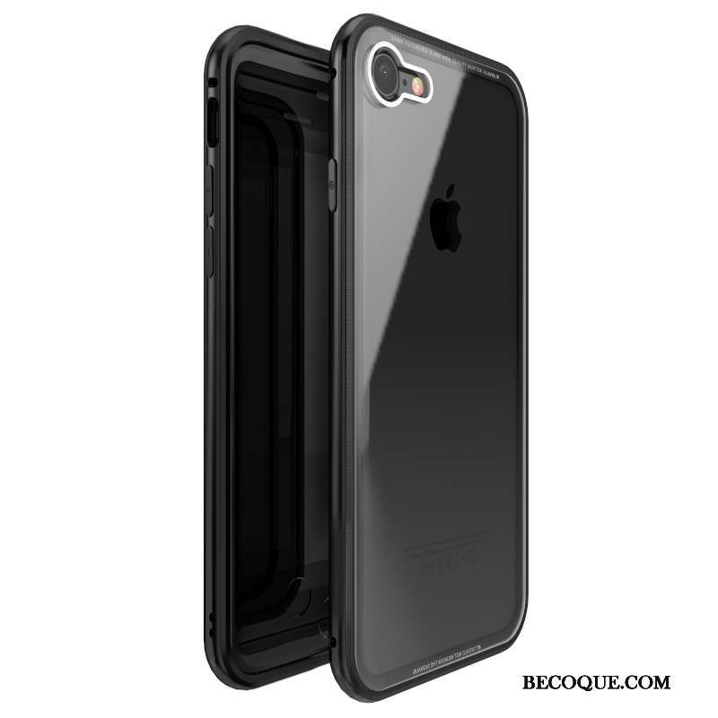 iPhone 7 Coque Étui Métal Rouge Protection Tout Compris Incassable