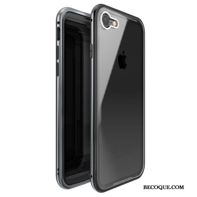 iPhone 7 Coque Étui Métal Rouge Protection Tout Compris Incassable