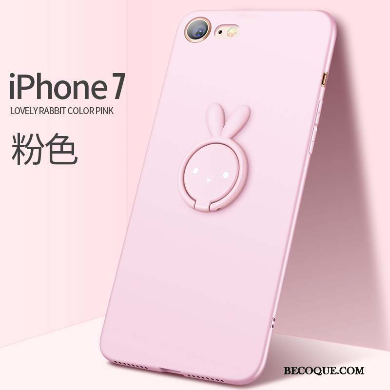 iPhone 7 Créatif Étui Personnalité Rose Coque De Téléphone Silicone