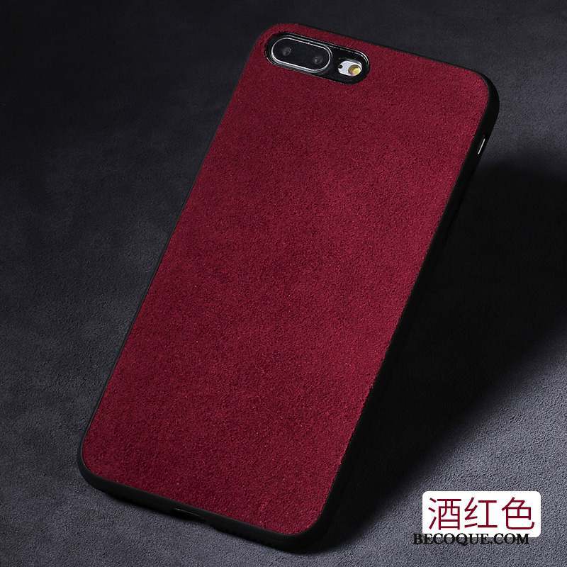 iPhone 7 Daim Fourrure Personnalité Coque De Téléphone Créatif Violet Tout Compris