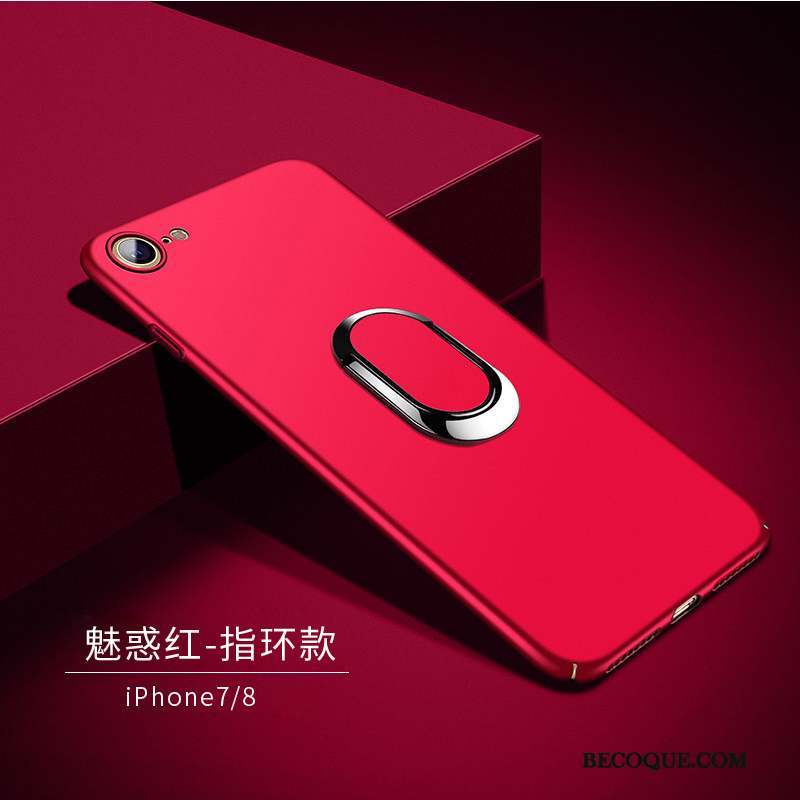 iPhone 7 Délavé En Daim Coque Tendance Rose Fluide Doux Étui