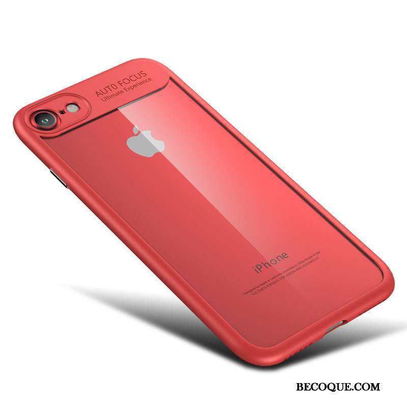 iPhone 7 Grand Nouveau Incassable Rouge Coque Noir