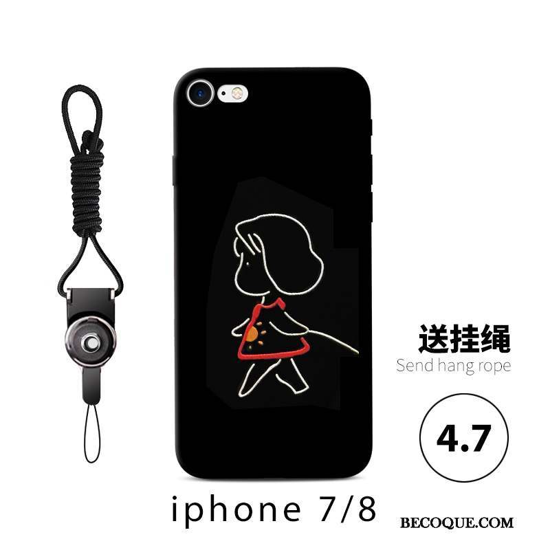 iPhone 7 Incassable Amoureux Dessin Animé Coque De Téléphone Personnalité Tout Compris