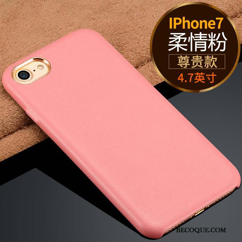 iPhone 7 Luxe Business Téléphone Portable Coque De Téléphone Cuir Véritable Nouveau