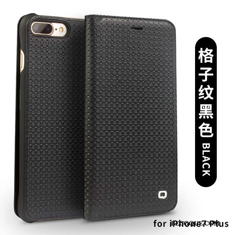 iPhone 7 Plus Business Cuir Véritable Téléphone Portable Coque De Téléphone Étui Étui En Cuir