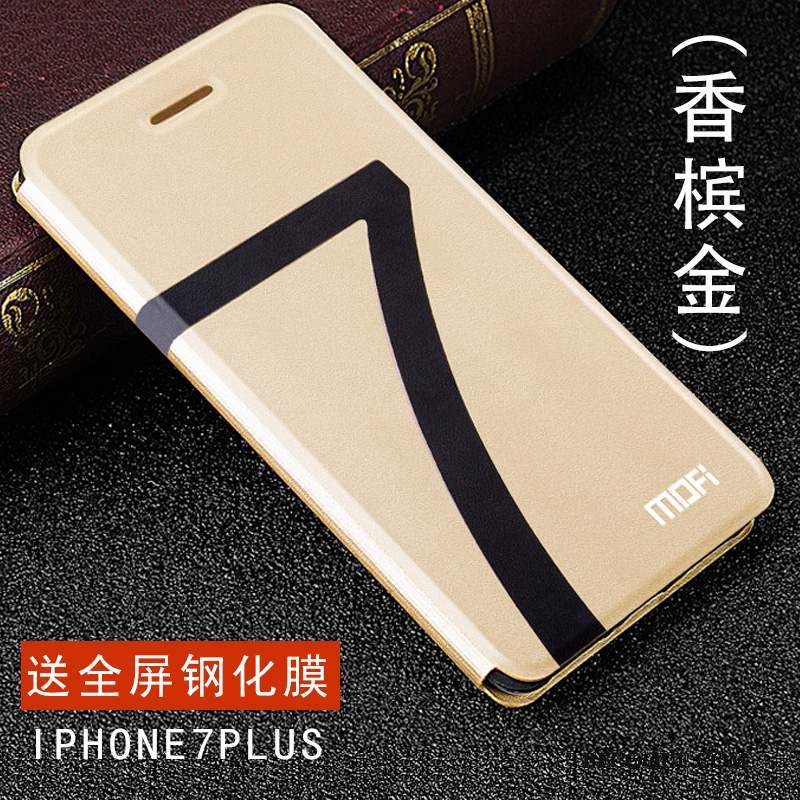 iPhone 7 Plus Coque De Téléphone Or Incassable Étui Fluide Doux Tendance
