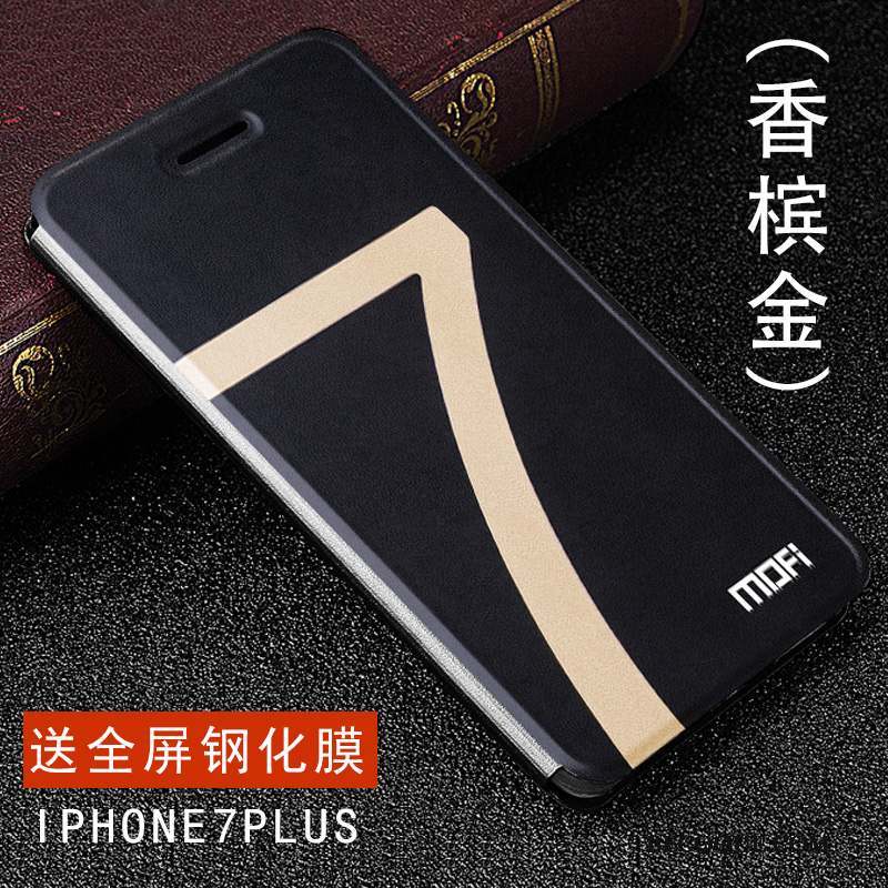 iPhone 7 Plus Coque De Téléphone Or Incassable Étui Fluide Doux Tendance