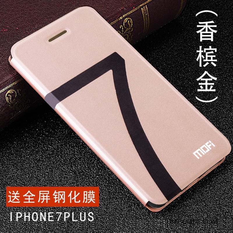 iPhone 7 Plus Coque De Téléphone Or Incassable Étui Fluide Doux Tendance