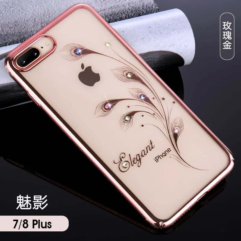 iPhone 7 Plus Coque Ornements Suspendus Élégant Incassable Tout Compris Luxe Transparent