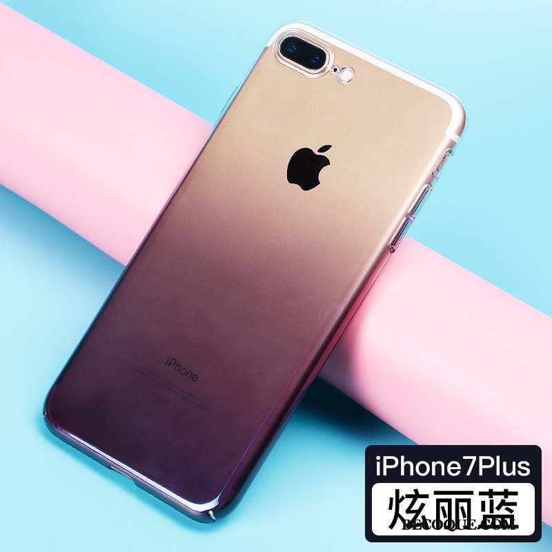 iPhone 7 Plus Coque Placage Tendance Incassable Étui Rouge Bleu