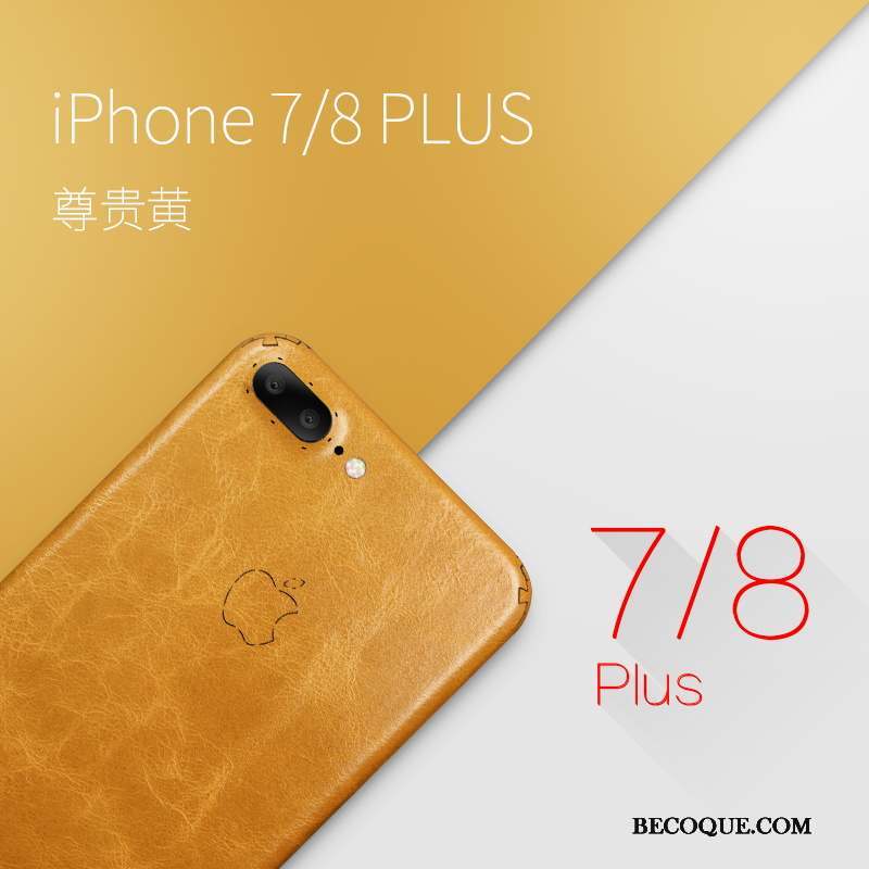 iPhone 7 Plus Créatif Étui Très Mince Luxe Cuir Véritable Coque De Téléphone