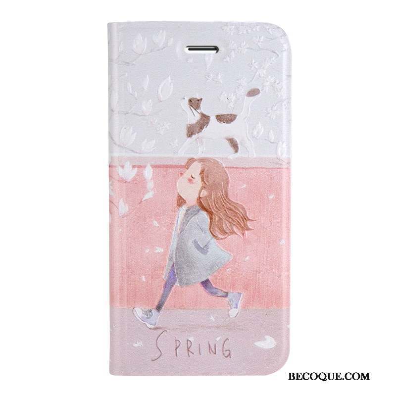 iPhone 7 Plus Gaufrage Coque De Téléphone Étui En Cuir Dessin Animé Housse Incassable