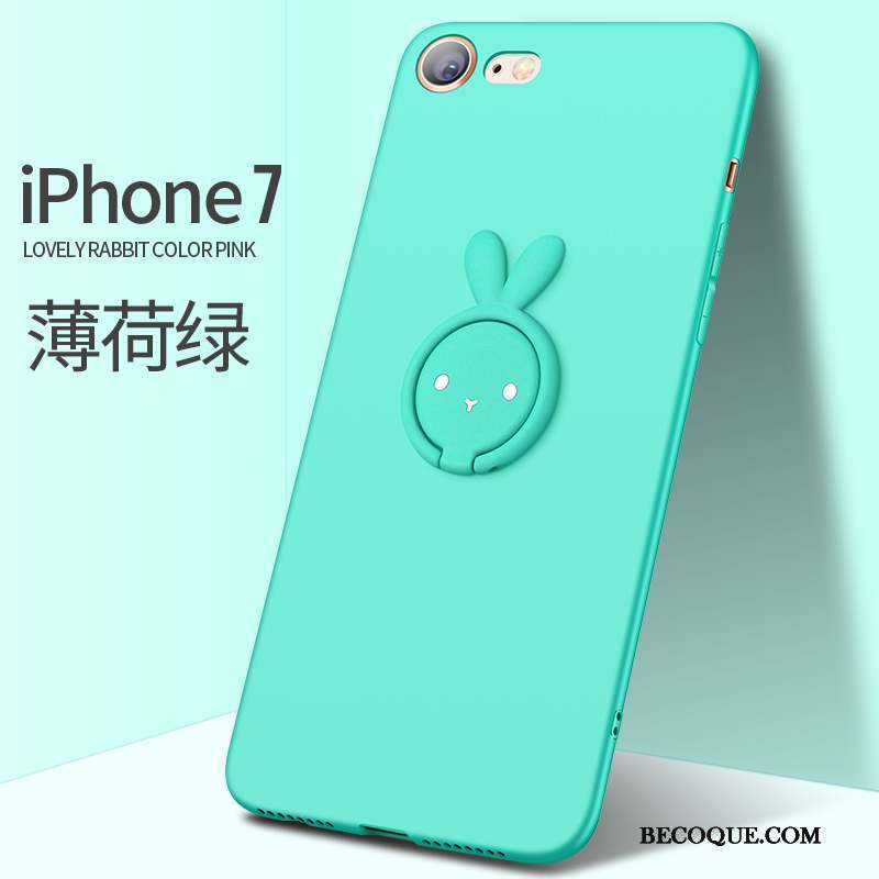iPhone 7 Plus Incassable Étui Silicone Coque De Téléphone Vert Créatif