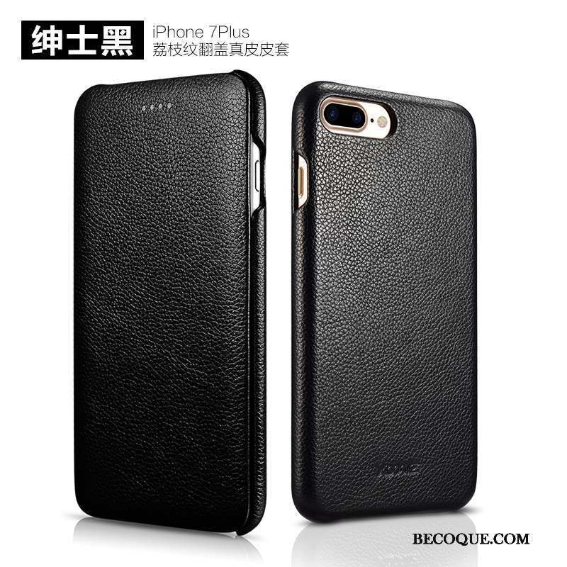 iPhone 7 Plus Étui En Cuir Housse Coque De Téléphone Protection Téléphone Portable