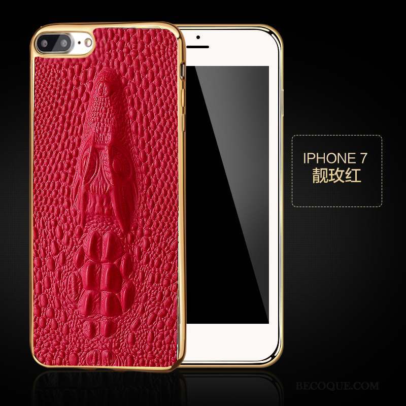 iPhone 7 Protection Rouge Business Coque De Téléphone Étui En Cuir Téléphone Portable