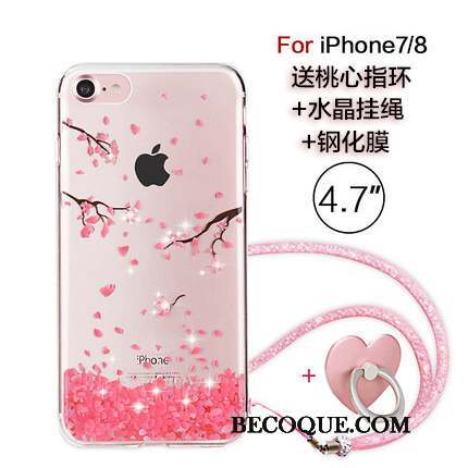 iPhone 7 Rose Nouveau Coque De Téléphone Marque De Tendance Ornements Suspendus
