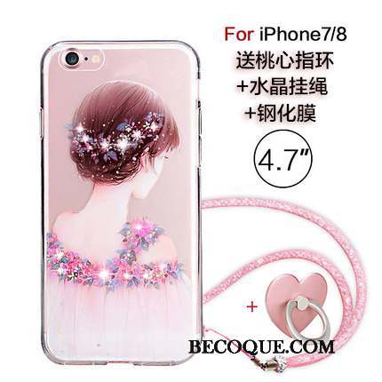 iPhone 7 Rose Nouveau Coque De Téléphone Marque De Tendance Ornements Suspendus