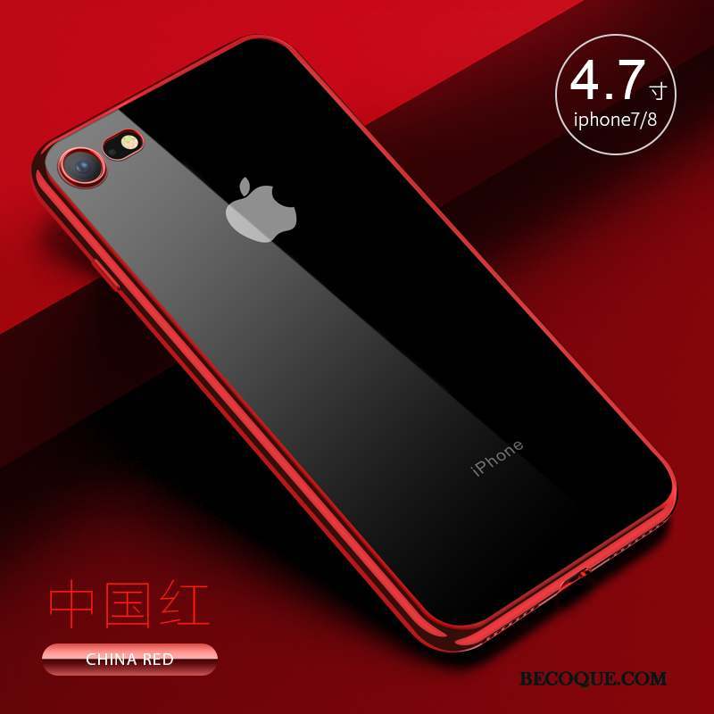 iPhone 7 Très Mince Fluide Doux Incassable Silicone Coque De Téléphone Or Rose