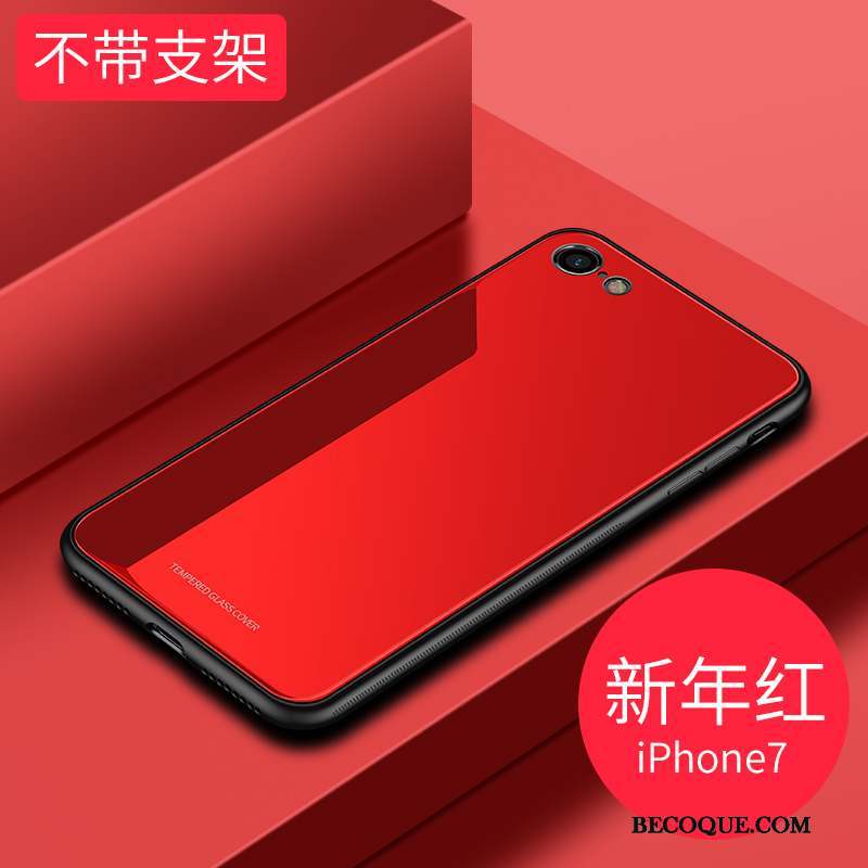 iPhone 7 Étui Nouveau Magnétisme Rouge Coque De Téléphone Tendance