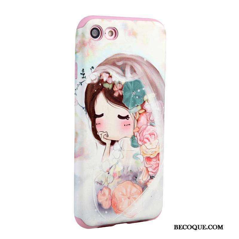 iPhone 7 Étui Protection Fluide Doux Coque De Téléphone Dessin Animé Tendance