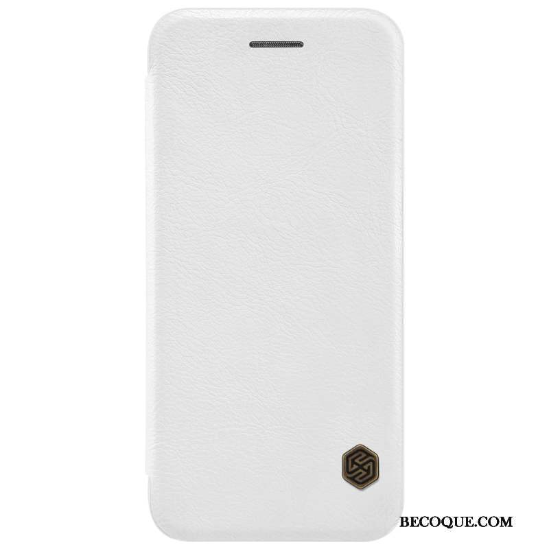 iPhone 7 Étui Protection Rouge Étui En Cuir Coque Or