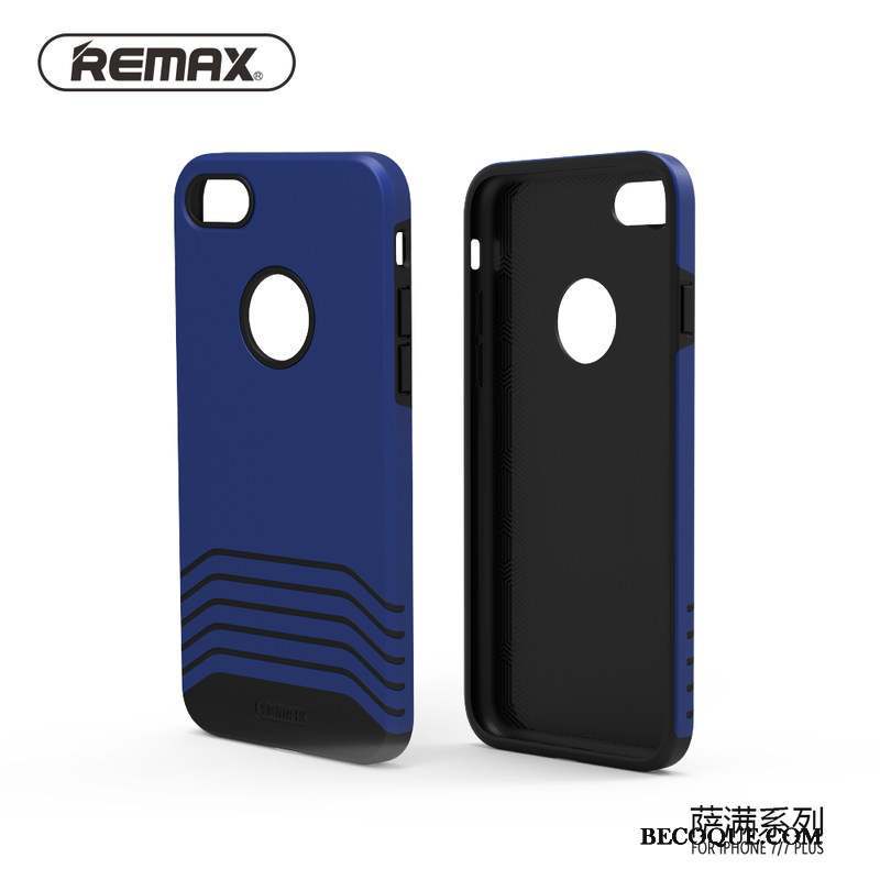 iPhone 8 Bleu Protection Coque De Téléphone Étui Tendance Silicone