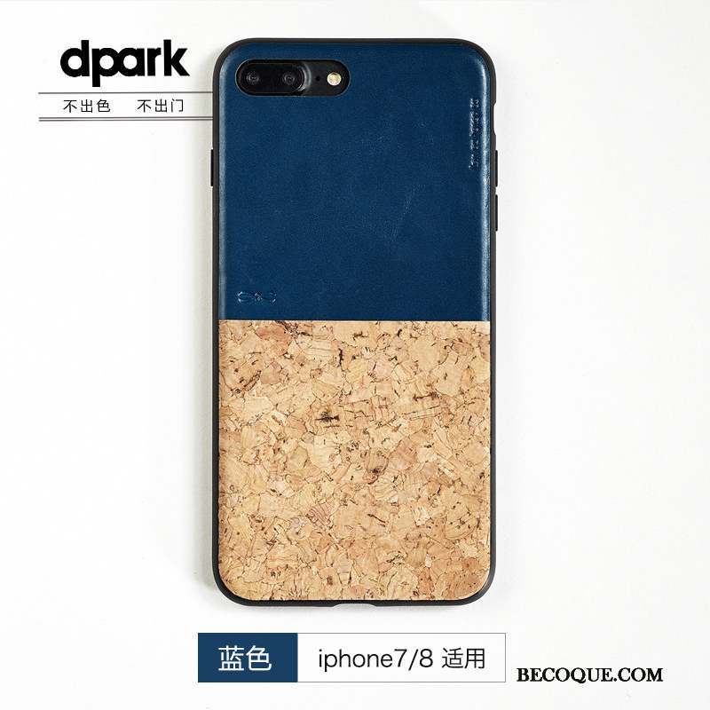 iPhone 8 Coque De Téléphone Bois Fluide Doux Tout Compris Difficile Étui