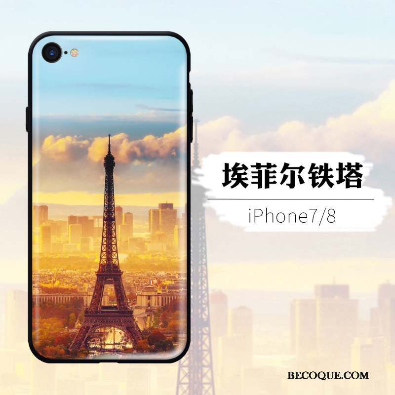 iPhone 8 Coque De Téléphone Tendance Étui Personnalité Rose Créatif