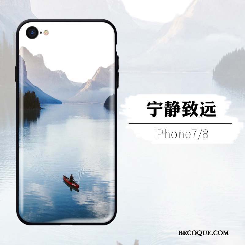 iPhone 8 Coque De Téléphone Tendance Étui Personnalité Rose Créatif