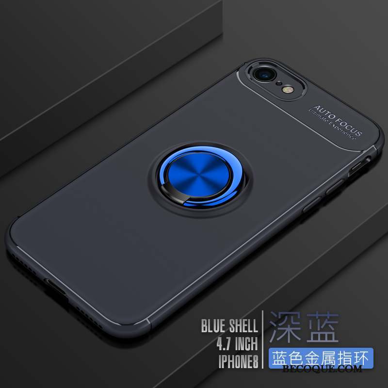 iPhone 8 Coque Fluide Doux Silicone Très Mince Tendance Étui Bleu