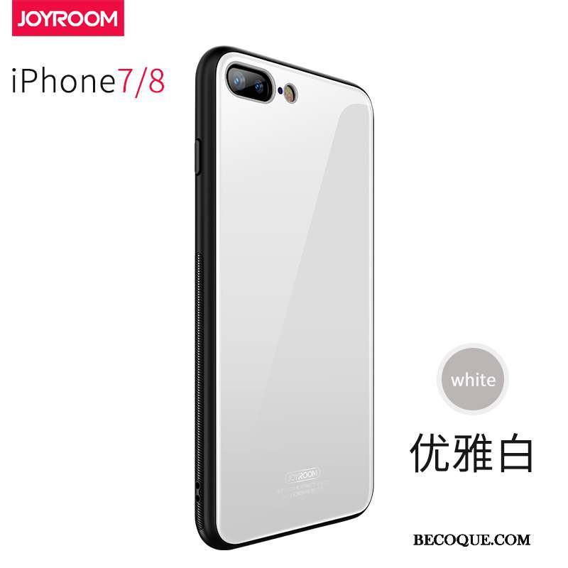 iPhone 8 Coque Nouveau Incassable Bleu De Téléphone Verre