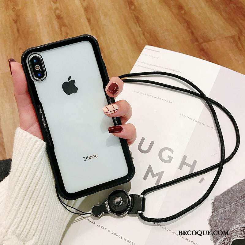 iPhone 8 Coque Protection Étui Verre Marque De Tendance Créatif Incassable