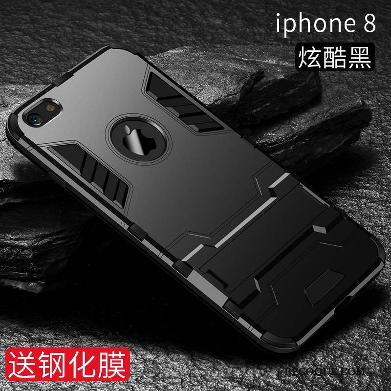 iPhone 8 Coque Tout Compris Silicone Incassable Étui Créatif Marque De Tendance